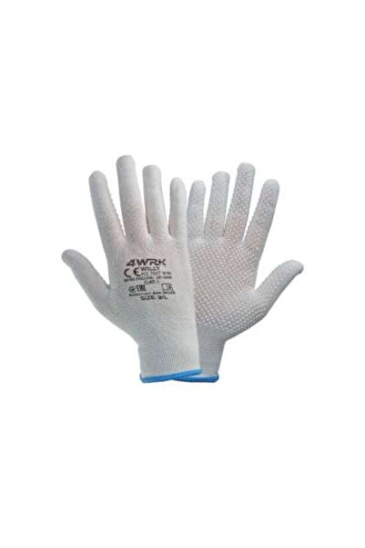 Polska Grupa Tekstylna Polyester glove with PVC dots in the grip area
