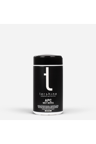 Tershine APC wet wipes for car interiors - quick cleaning for plastic and tou...