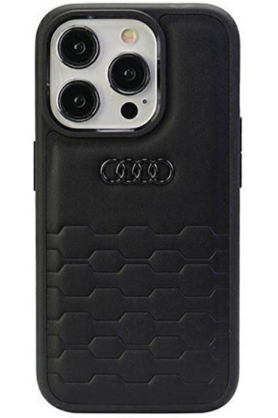 Audi Πίσω Κάλυμμα Πλαστικό Μαύρο (iPhone 15 Pro) Κωδικός: AU-TPUPCIP15P-GT/D2-BK