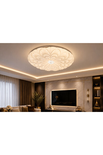 N.zone Luxurious Led Ceiling Chandelier with 50cm Diameter and 9cm Height Add...