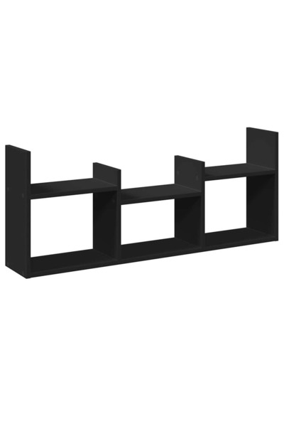 vidaxl Dulap de perete, 100x18x40 cm, negru, lemn prelucrat