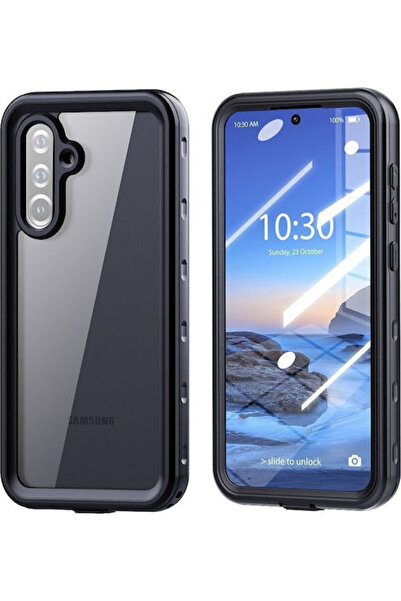 OEM Samsung 360 Πλήρης Κάλυψη Σιλικόνης / Πλαστικού Αδιάβροχη Μαύρη (Samsung ...