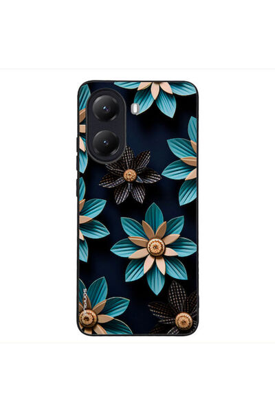 Other Θήκη Sonique Σειράς 3D Λουλουδιών για Xiaomi Poco X7 Pro 5G Ανοιχτό Μπλε