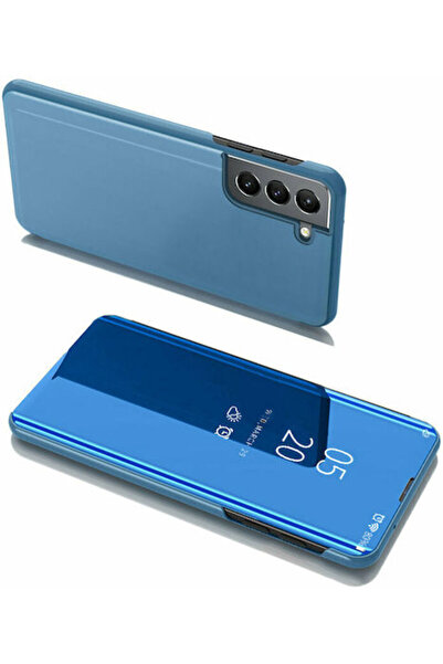 Hurtel Husă Clear View din plastic albastră (Galaxy S22+)