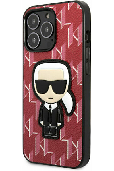 Karl Lagerfeld Monogram Ikonik Back Cover Silicone Red (iPhone 13 Pro Max) Co...