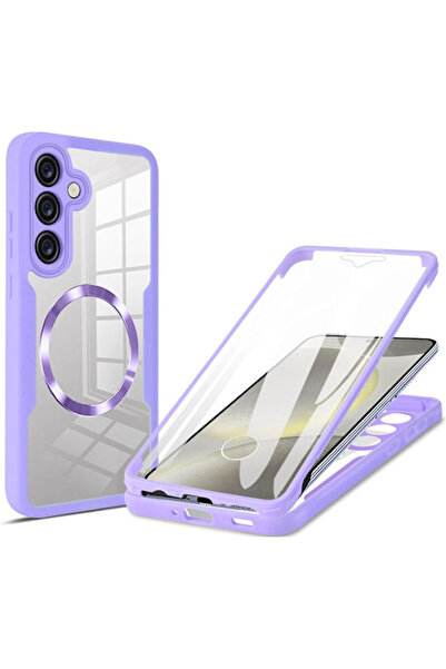 Techsuit ColorVerse 360 Πλήρης Κάλυψη Σιλικόνης Μωβ για Samsung Galaxy S25 Plus