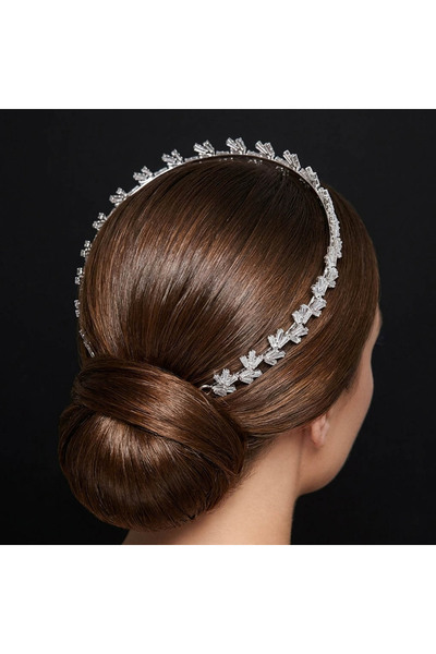 Generic Silver-Tone Crystal Bridal Headband for Women - Fan Design Hair Crown...
