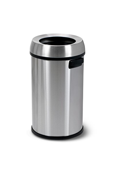 Garvee 65L Stainless Steel Trash Can, Open Top Heavy Duty Commercial Garbage ...