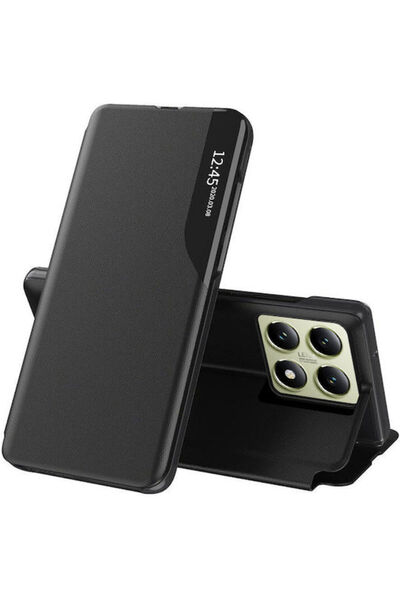 Techsuit Efold Πίσω Κάλυμμα Σιλικόνης Μαύρο (Xiaomi 14T)
