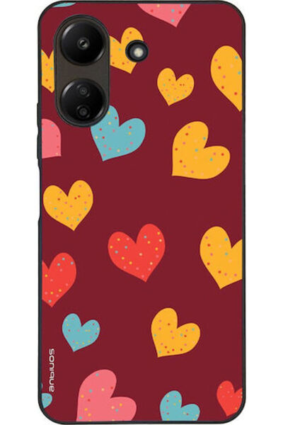 Other Θήκη Sonique Heart Series για Xiaomi Redmi 13c 4g Poco C65 4g Μπορντό