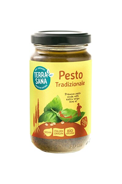 Terrasana Pesto Vegan Tradițional cu busuioc și nuci de pin 180 g
