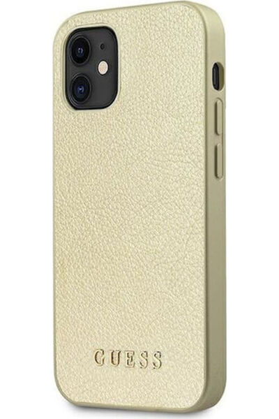 Guess Ιριδίζον Πλαστικό Χρυσό Πίσω Κάλυμμα (iPhone 12 mini) Κωδικός: GUHCP12S...