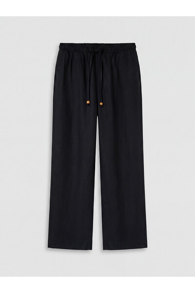 LC Waikiki Esvab • Modern & Distinctive Women's Linen Trousers with Waist Dra...