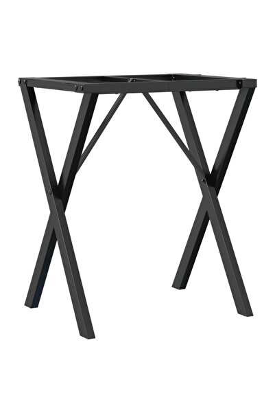 vidaxl Picioare masă de sufragerie X-Frame 60x40x73 cm Oţel