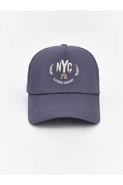 LC Waikiki Anthracite Nyc Printed Men's Cap Hat