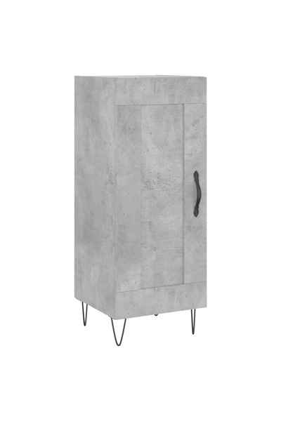 vidaxl Servantă, gri beton, 34,5x34x90 cm, lemn compozit