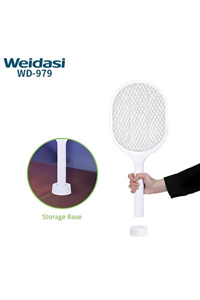weidasi Rechargeable Electric Mosquito Swatter Mosquito Killer Racket and Ele...
