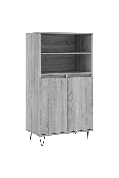 vidaxl Tall cabinet, sonoma grey, 60x36x110 cm, engineered wood