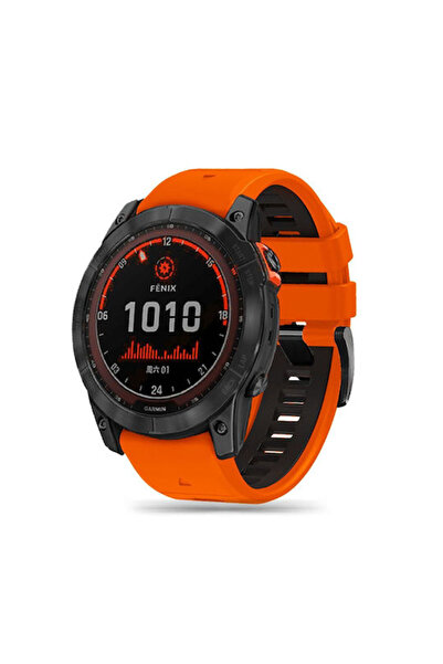 Tech-Protect ICONBAND PRO Λουράκι Σιλικόνης Πορτοκαλί / Μαύρο (Garmin Fenix 3...