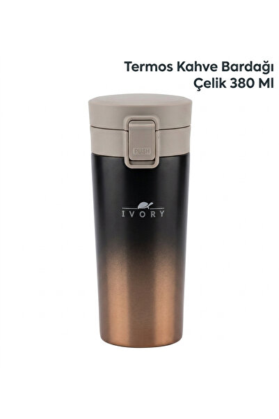 IVORY Termos Kahve Bardağı Çelik 380 Ml