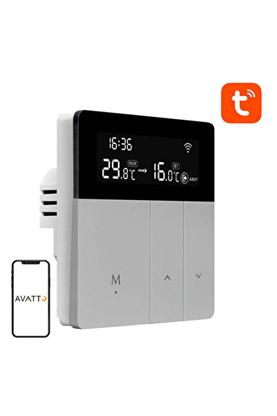 Avatto Termostat Wifi pentru Boiler Tuya, Control 3A, Automatizare