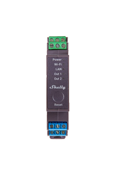 Shelly Releu Inteligent Pro 2 pentru gestionarea echipamentelor electronice