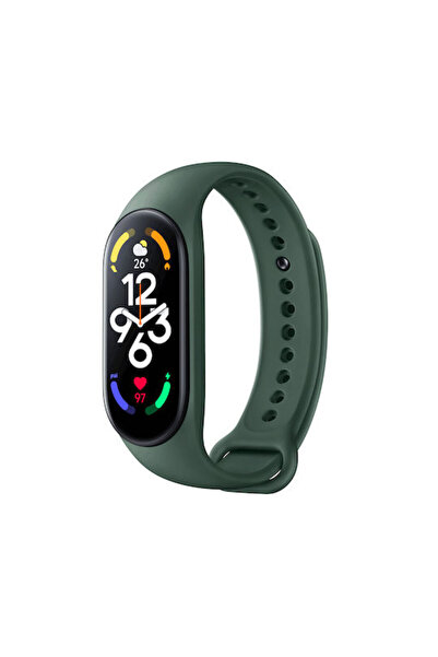 Xiaomi Λουράκι Σιλικόνης με Πείρο Olive (Smart Band 7) BHR6198GL