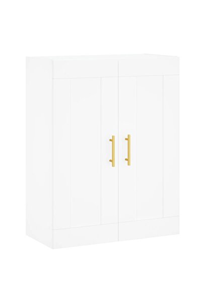 vidaxl Dulap montat pe perete, alb, 69,5x34x90 cm, lemn prelucrat