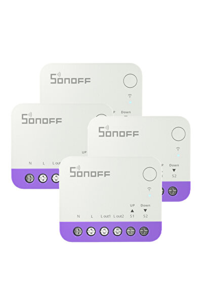 Sonoff Kit de comutare Wifi 4X Mini-Rbs pentru rulouri electrice, pentru smar...