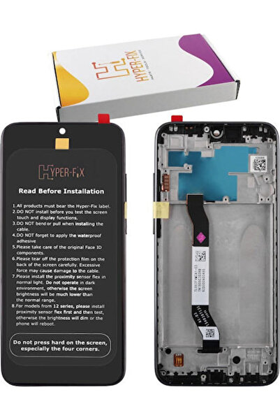 Hyper Οθόνη με μηχανισμό αφής και πλαίσιο για Xiaomi Redmi Note 8T (Μαύρο)
