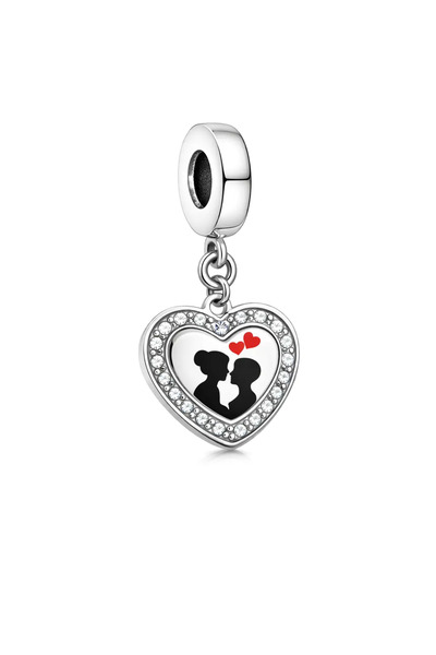 MakeWell Rainbow Heart Steel Charm