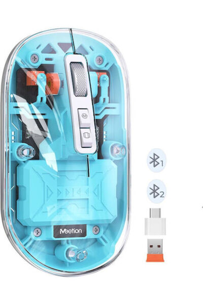 MeeTion MT-BTM005 Ασύρματο ποντίκι Bluetooth Μπλε