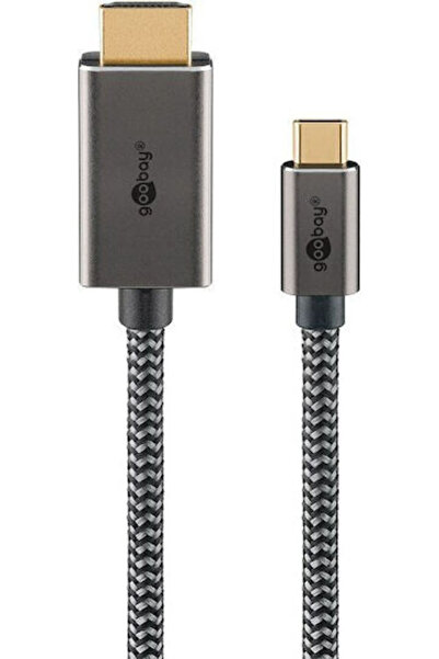 goobay Καλώδιο HDMI αρσενικό σε αρσενικό 2μ Μαύρο Κωδικός: 75700