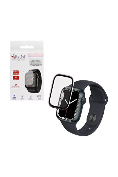 Other Volte-tel Σκληρυμένο Γυαλί Apple Watch 7 8 9 45mm 3D Καμπύλο Αλουμίνιο ...