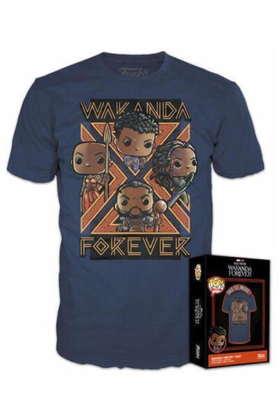 Funko Ποπ! Μπλουζάκια Marvel: Μπλακ Πάνθερ - Ουάκαντα Φόρεβερ (XL) Ειδική Έκδοση