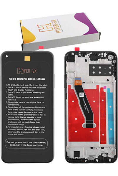 Hyper Οθόνη με μηχανισμό αφής και πλαίσιο για HUAWEI P40 LITE E (Μαύρο)