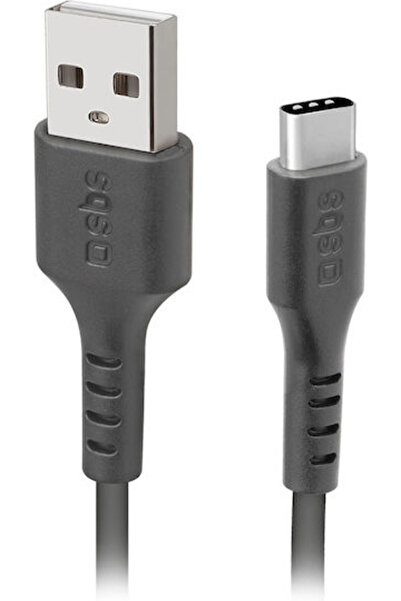 SBS Καλώδιο USB 2.0 USB-C αρσενικό - USB-A Μαύρο 1μ