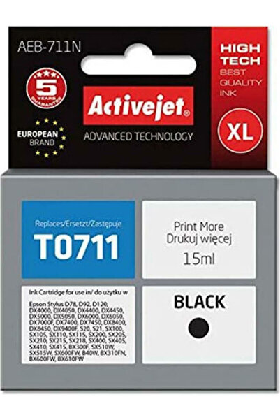 Other Συμβατό μελάνι για εκτυπωτές inkjet Active Jet Epson T0711/T0891 15ml Μ...