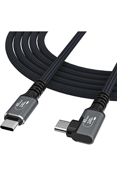 WOZINSKY Καλώδιο USB 2.0 USB-C Αρσενικό Thunderbolt 4 240W PD Μαύρο 1.5μ