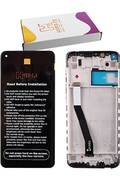 Hyper Οθόνη με μηχανισμό αφής και πλαίσιο για Xiaomi Redmi Note 9 (Γκρι)