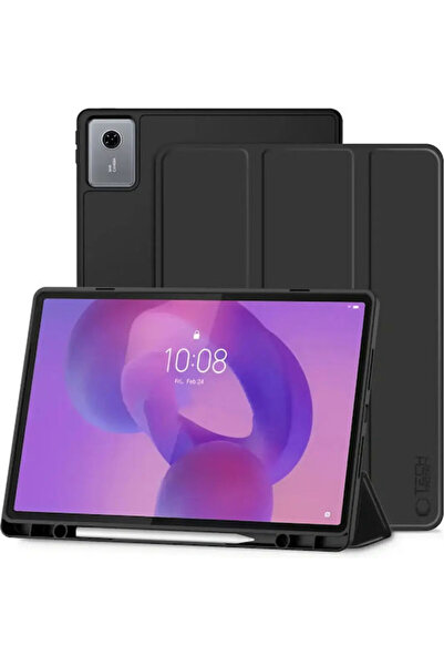 Tech-Protect Θήκη Flip Μαύρη (Lenovo Idea Tab Plus 12.1 TB-361)
