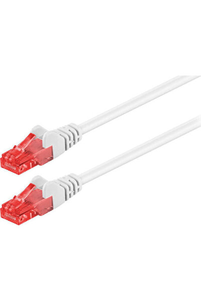 goobay Καλώδιο Ethernet U/UTP Cat.6 (Gigabit) 0.5μ Λευκό Κωδικός: 68632