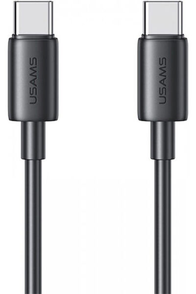 Usams Us-sj711 Καλώδιο USB 2.0 USB-C Αρσενικό - USB-C 60W PD Μαύρο 1μ SJ711USB01