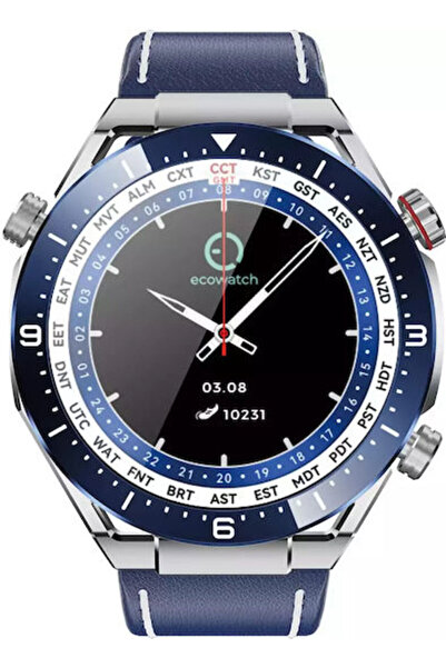 FİTGO Ecowatch 1 51mm με Παρακολούθηση Καρδιακών Παλμών (Μπλε)