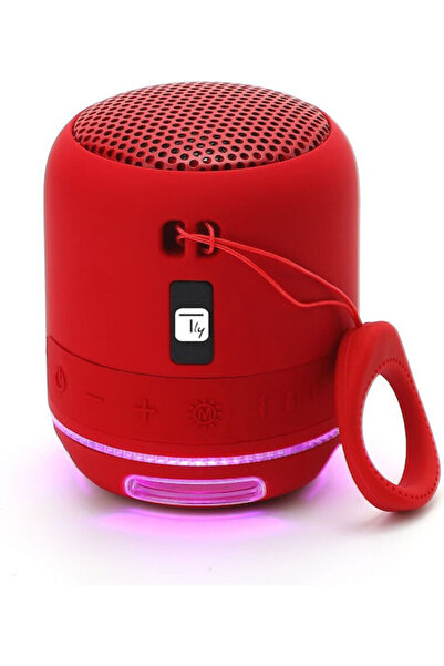 Techly ICASBL94RE Ηχείο Bluetooth 5W με διάρκεια μπαταρίας έως 4 ώρες Κόκκινο