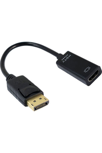 POWERTECH Καλώδιο DisplayPort αρσενικό - 0,1μ Μαύρο (CAB-DP076)