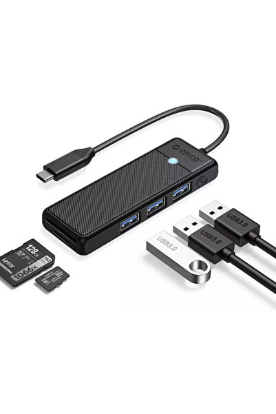Orico Διανομέας USB 3 Θυρών USB 3.0 με σύνδεση USB-C Κωδικός: PAPW3AT-C3-015-...