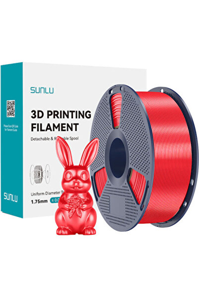 Sunlu Μεταξένιο PLA+ Νήμα Εκτυπωτή 3D Κόκκινο