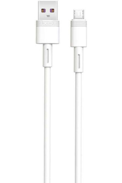 Xo NB-Q165 1μ Κανονικό Καλώδιο USB 2.0 σε micro USB Λευκό (XO-Q165MWH)