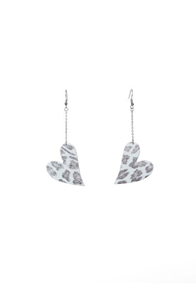 HAIArt Mini Heart Earrings with Hook - Animal Print
